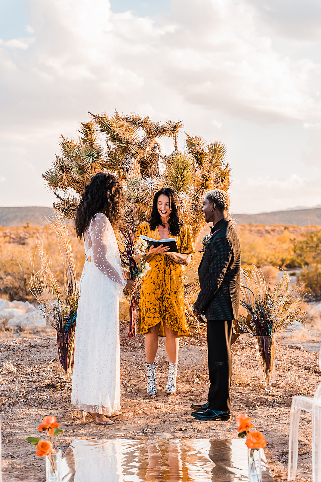Cactus Joes Colorful Elopement Las Vegas Wedding Photographer and Videographer