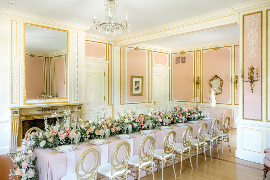 Wedding decor from the Cairnwood Estate editorial in Pennsylvania