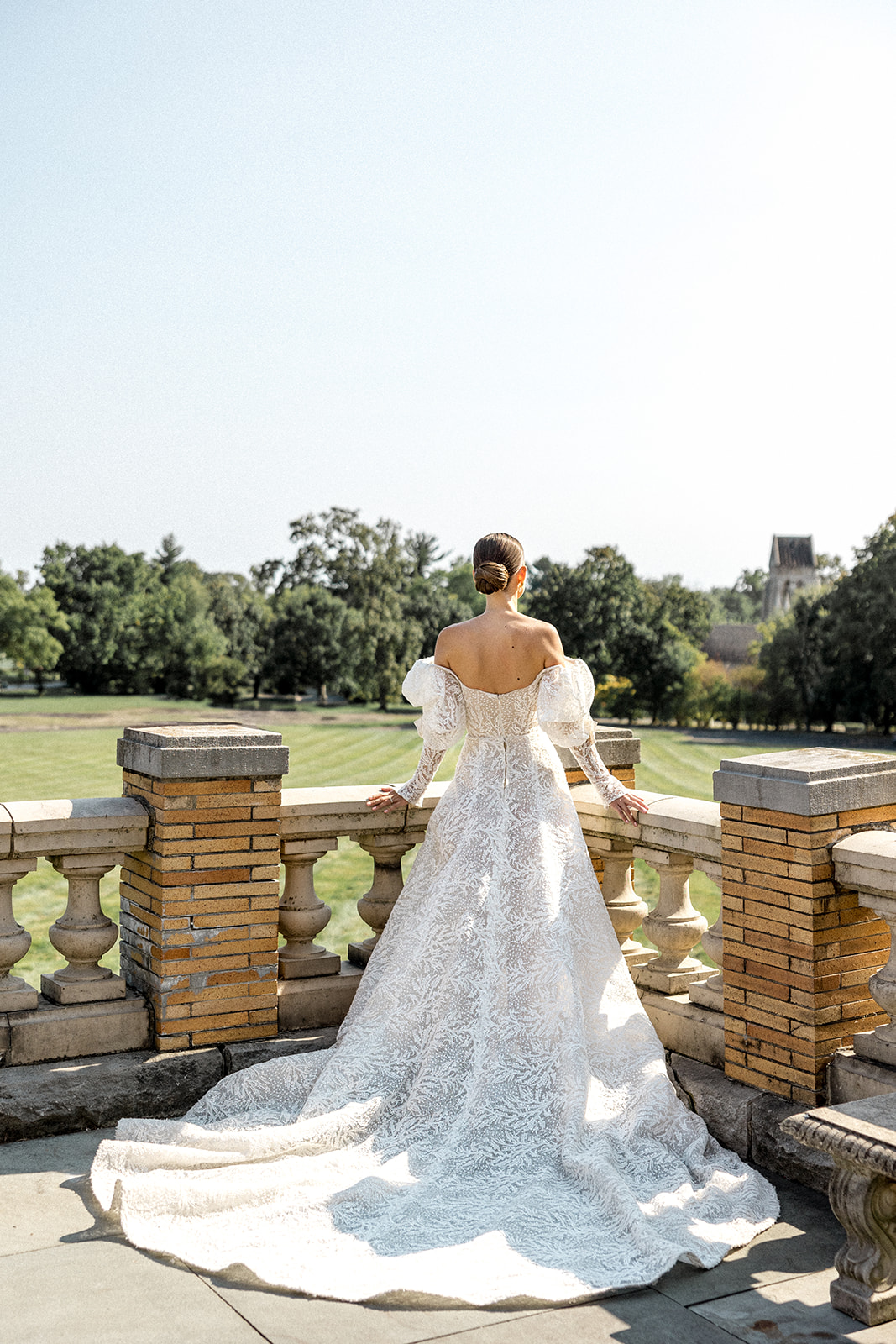 bride at her dream garden wedding