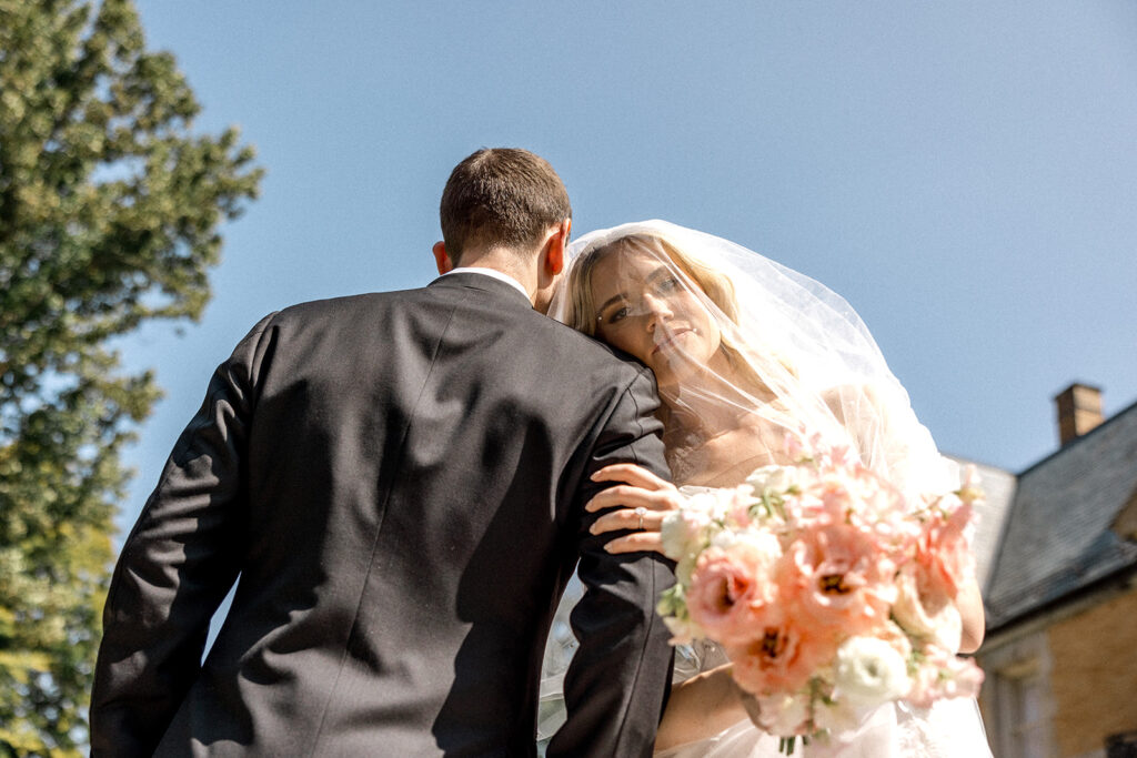 bride and groom at their dream wedding 