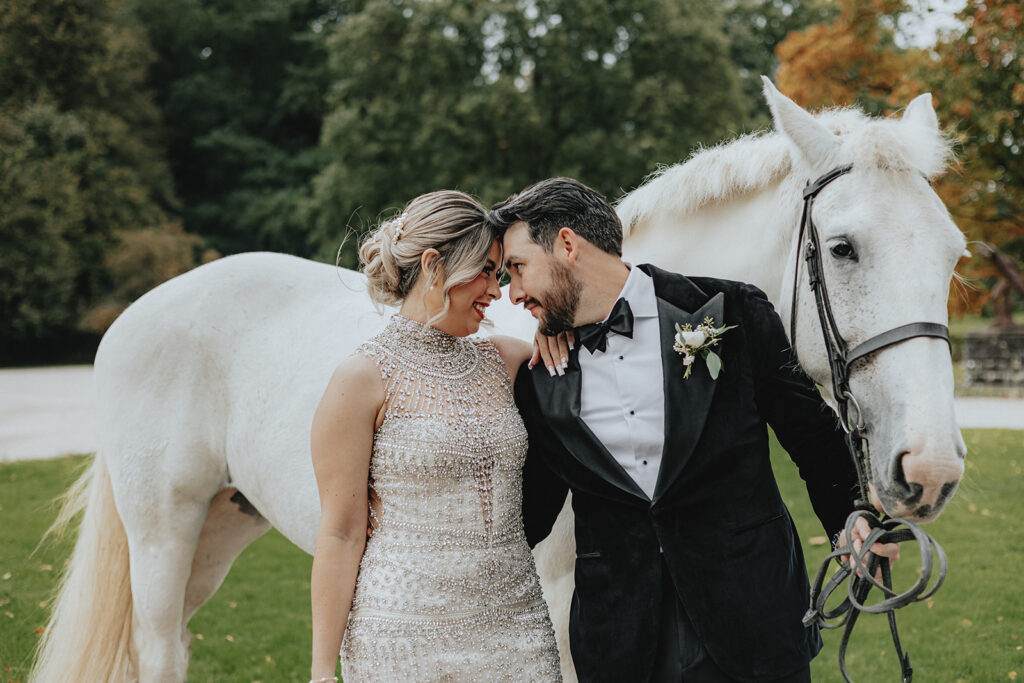 cute picture of the bride and groom