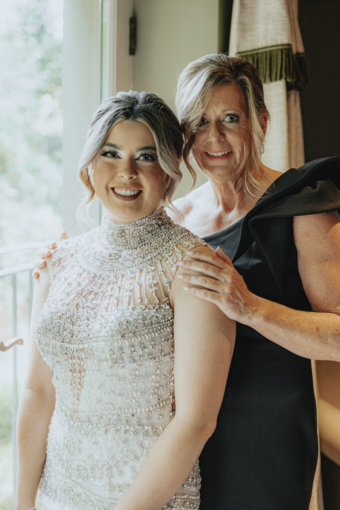 cute picture of the bride and her mom