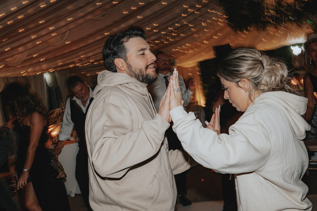 cute couple dancing