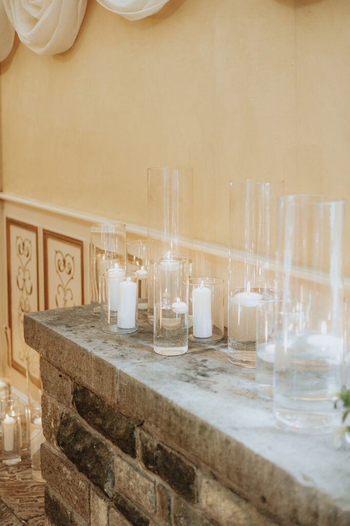 candles at the timeless wedding 