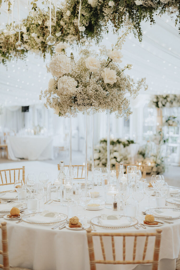 elegant wedding reception decor