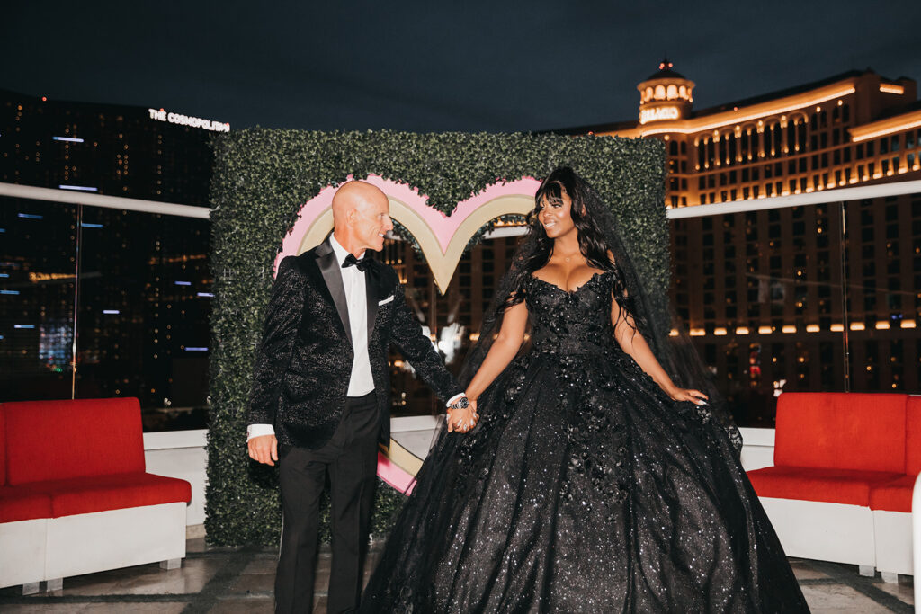 picture of the bride and groom holding hands during their bridal photos