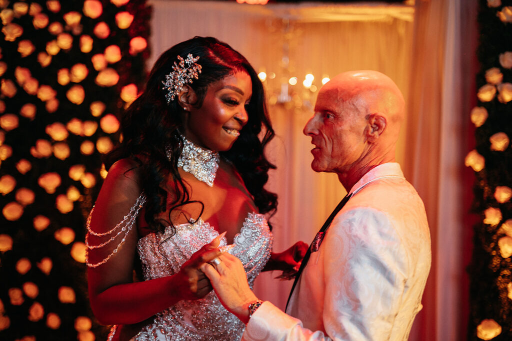 bride and groom first dance 