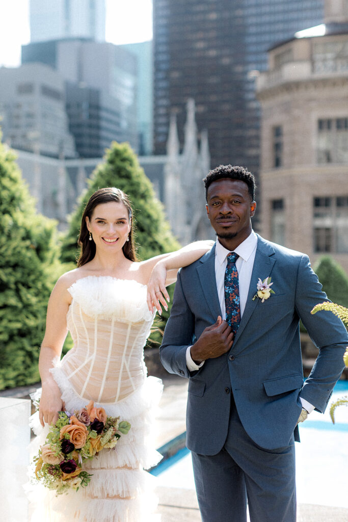 cute. couple at their dream ceremony