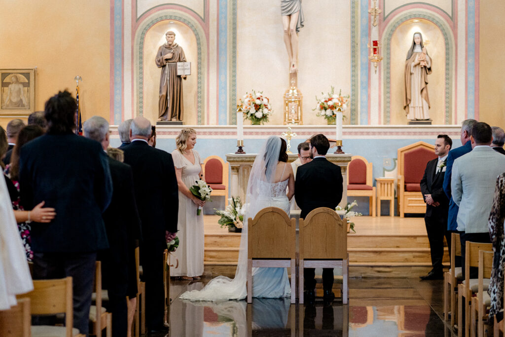 bride and groom at their dream wedding ceremony