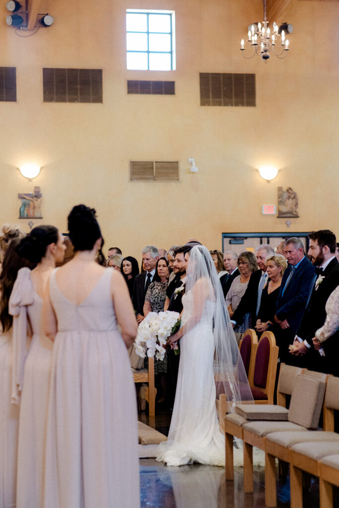 bride and groom at their intimate ceremony in las vegas