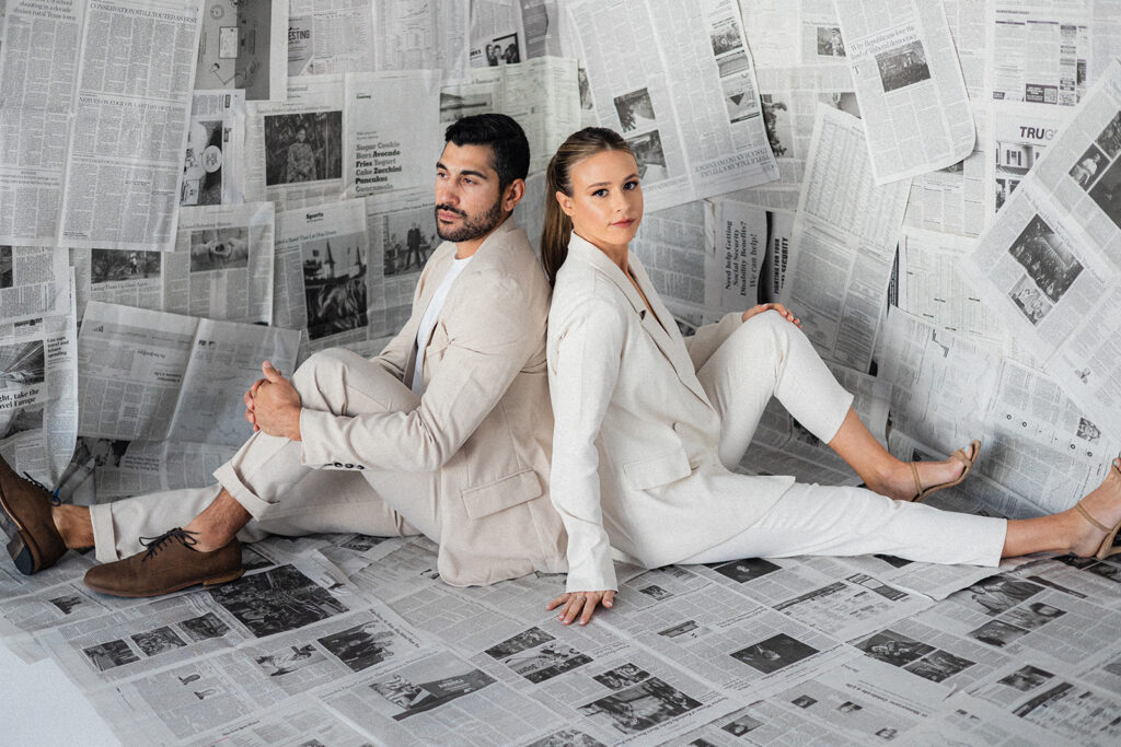 editorial style couple session in las vegas