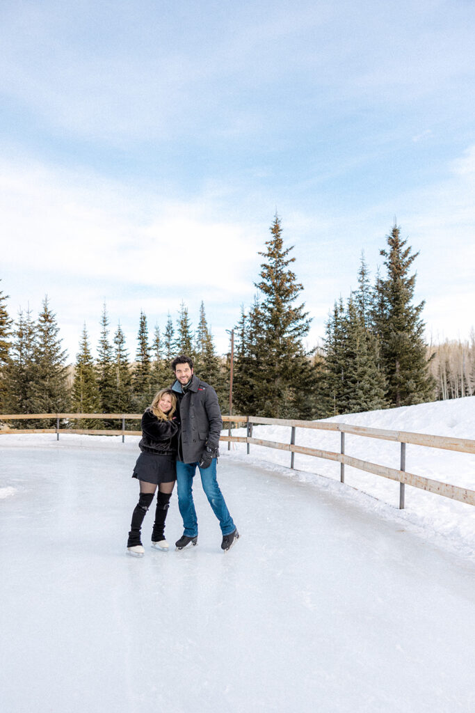 couple posing for the camera during their photo session