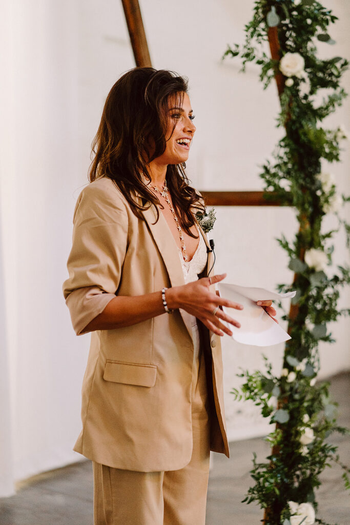 officiant at the ceremony