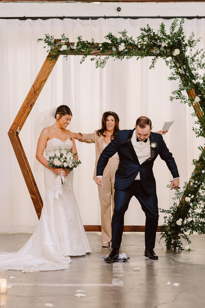couple before heading to their ceremony