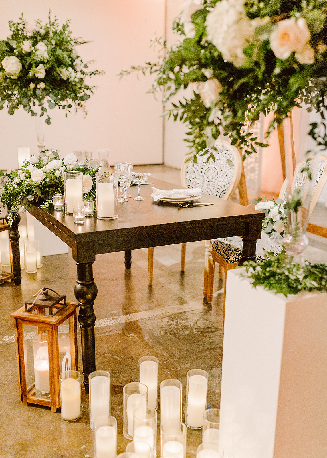 beautiful details at the reception