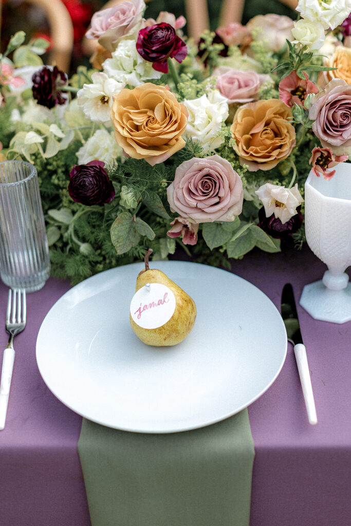 stunning details at the wedding reception